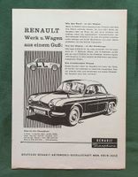 Renault Dauphine Werbung Reklame 1960 Niedersachsen - Danndorf Vorschau