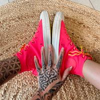 Pinke& neon-gelbe CONVERSE ALL STARS Chucks, Lieblings-Sneaker Bayern - Geisenfeld Vorschau