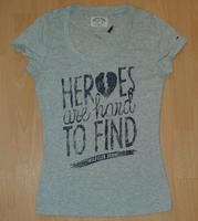 TOMMY HILFIGER T-Shirt XS S Kurzarm Shirt Grau Glitzer Aufdruck Essen - Essen-Kray Vorschau