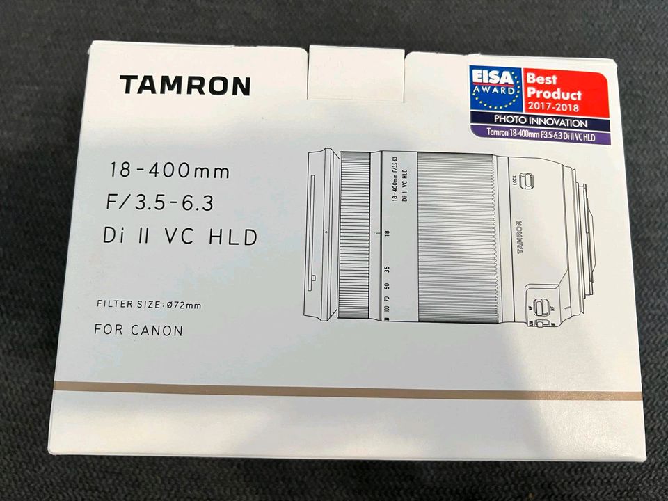 Tamron 18-400mm F/3.5-6.3 Di II VC HLD Reiseobjektiv für Canon in Schwäbisch Hall