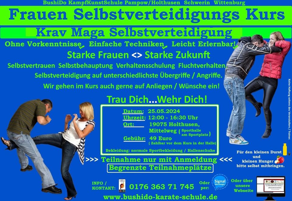 Frauen Selbstverteidigungs Kurs in Wittenburg
