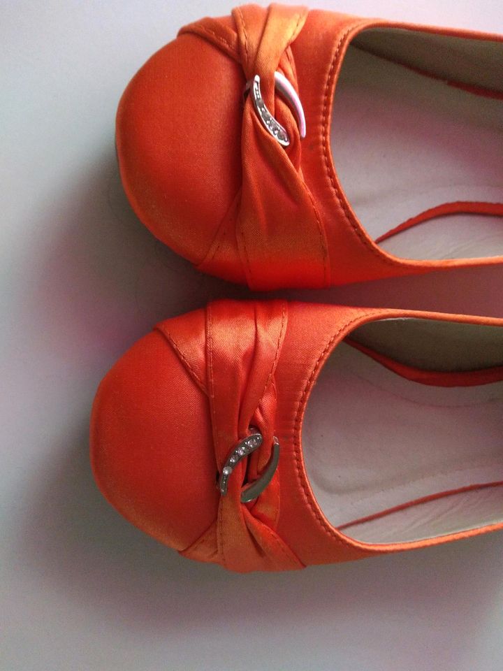 Ballerinas - Größe 37 - Orange in Altena