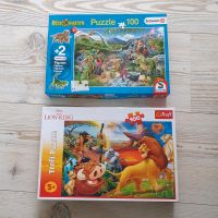 2x 100 Teile Puzzle, König der Löwen, Schleich Dinosaurier Baden-Württemberg - Trossingen Vorschau