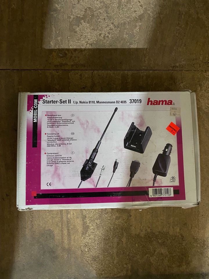 HamaNokia 8110 Starter-Set II Ladekabel Antenne Fenster Oldtimer in Wendlingen am Neckar