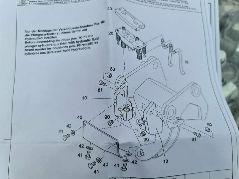 NEU Liebherr SW48 Likufix Grabenräumlöffel Bagger hydraulisch in Mönchengladbach