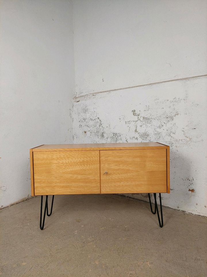 Vintage Hellerau 430 Kommode Sideboard 60er 70er DDR Retro in Leipzig