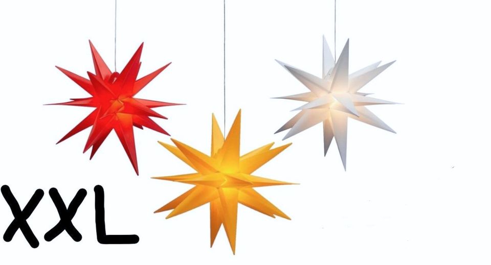 NEU Weihnachts-Sterne LED Xmas Deko div. Farben+Größen wetterfest in Oberhausen