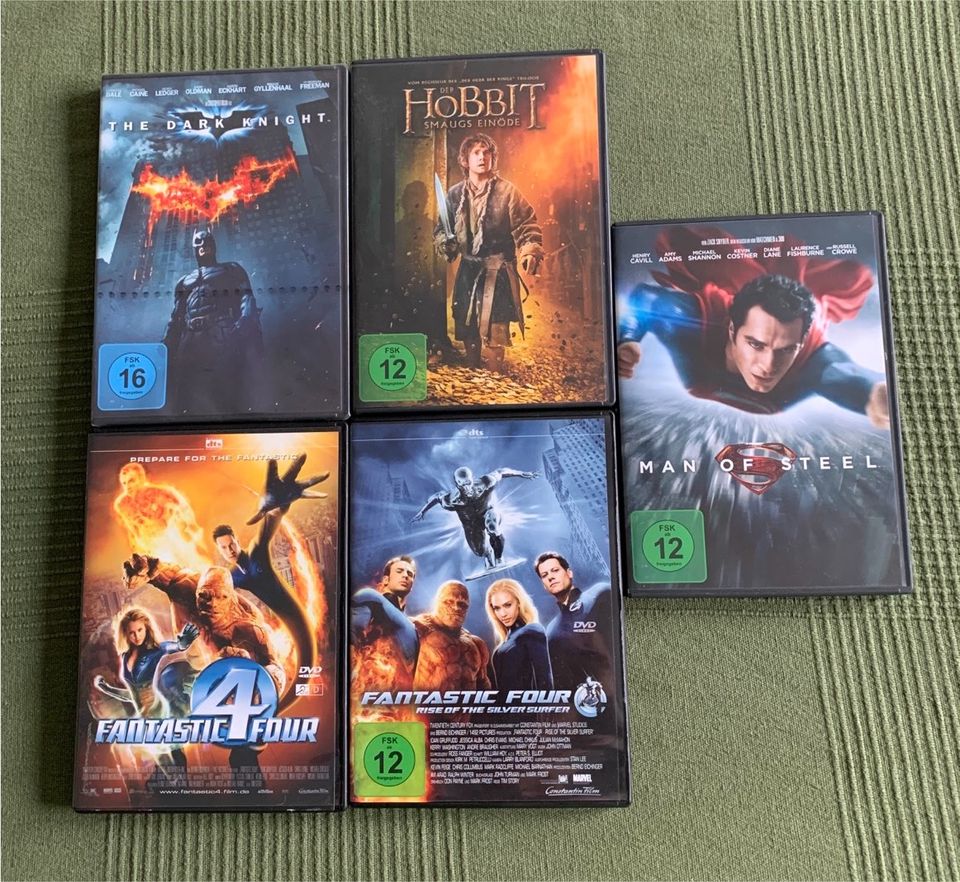 DVD/BlueRay Sammlung – Batman, Fantastic Four, Hobbit, … in Bochum