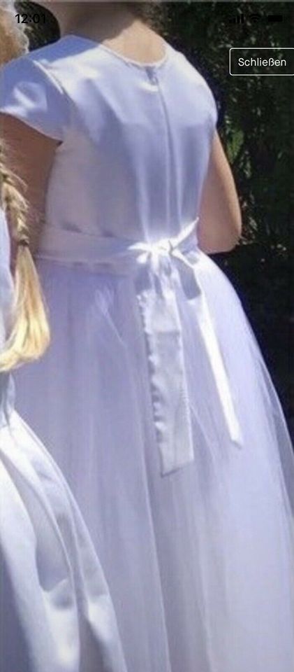 Kommunion Hochzeit Geburtstag Kleid Jäckchen Tüll Gr 140 146 top in Bergneustadt