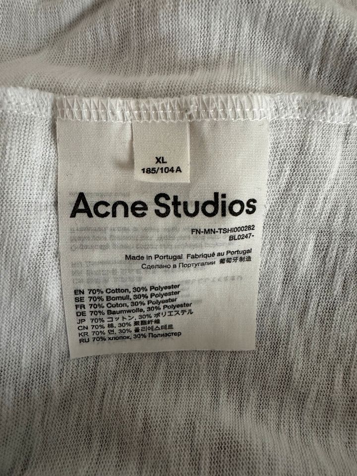 Acne Studios Herren T-Shirt-Gr. XL-Weiss in Ravensburg