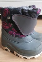 Babywinterstiefel in grau/rosa Rostock - Brinckmansdorf Vorschau