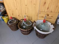 3 Weinballons in verschiedenen Größen top Zustand im Weidenkorb Bayern - Wiesent Vorschau