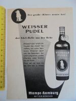 Weisser Pudel Edel-Helle Weinbrand - Reklame Anzeige STERN 1959 Stuttgart - Stuttgart-Mitte Vorschau