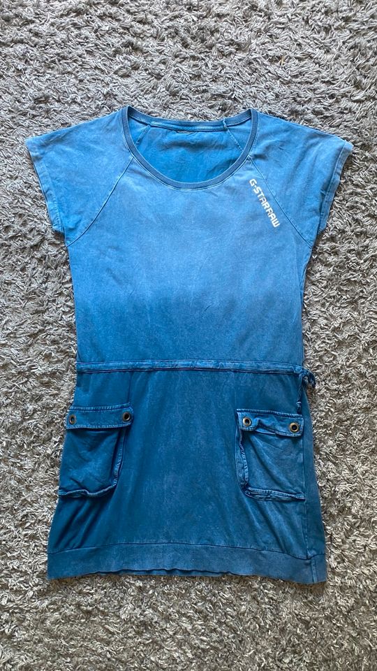 G-Star RAW Shirtkleid Kleid Longshirt Gr.M blau in Gotha