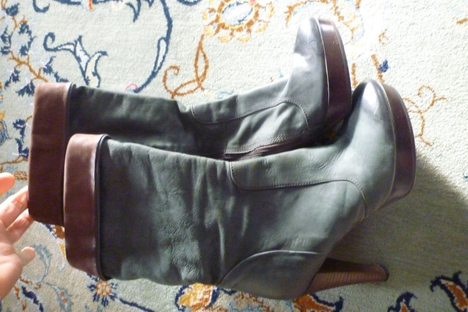 3x Leder Stiefel "A.Fermani H.Billkranz" 37/38 in Hügelsheim