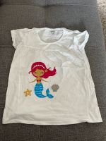 T-Shirt Mädchen 128 weiß Meerjungfrau 7 Jahre neuwertig Shirt Hessen - Ginsheim-Gustavsburg Vorschau