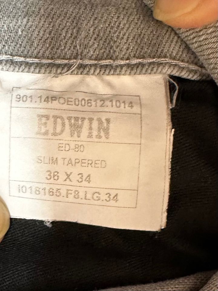 Vintage Edwin ED80 japanische Jeans Hose Grau W34/L36 in Köln