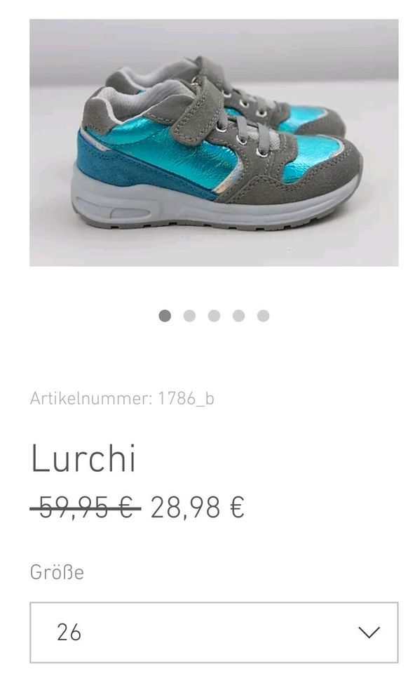 Neue Halbschuhe Gr. 25 & 26 Richter Lurchi Sneaker ungetragen in Herzogenaurach