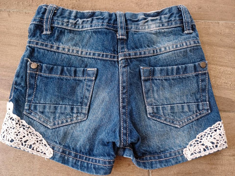 kurze Jeansshorts Spitze - Papagino - Gr. 104 in Zeulenroda-Triebes