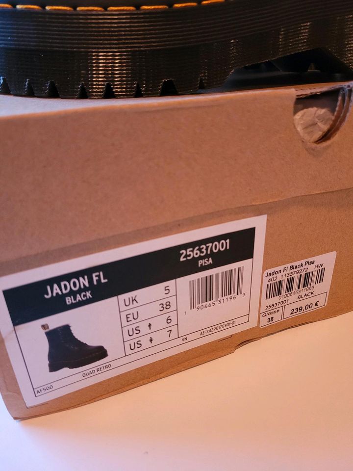 Dr. Martens Jadon FL Black Pisa - gefüttert/Warm Wair Gr. 38 in Heidenheim an der Brenz