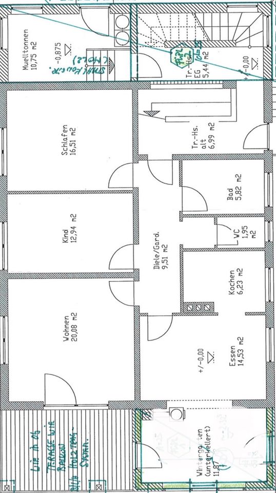 Wohnung mit ca 90m2 zu vermieten Balkon/Garten/Stellplatz/Küche in Dieterskirchen