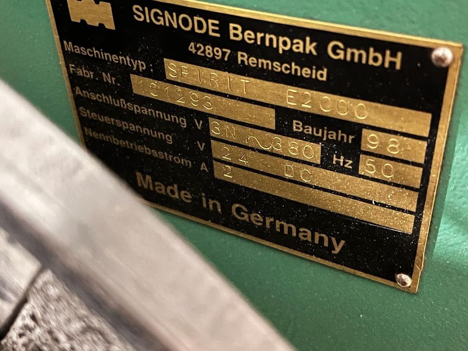 Signode Umreifungsmaschine Spirit E2000 Bändermaschine in Kremmen
