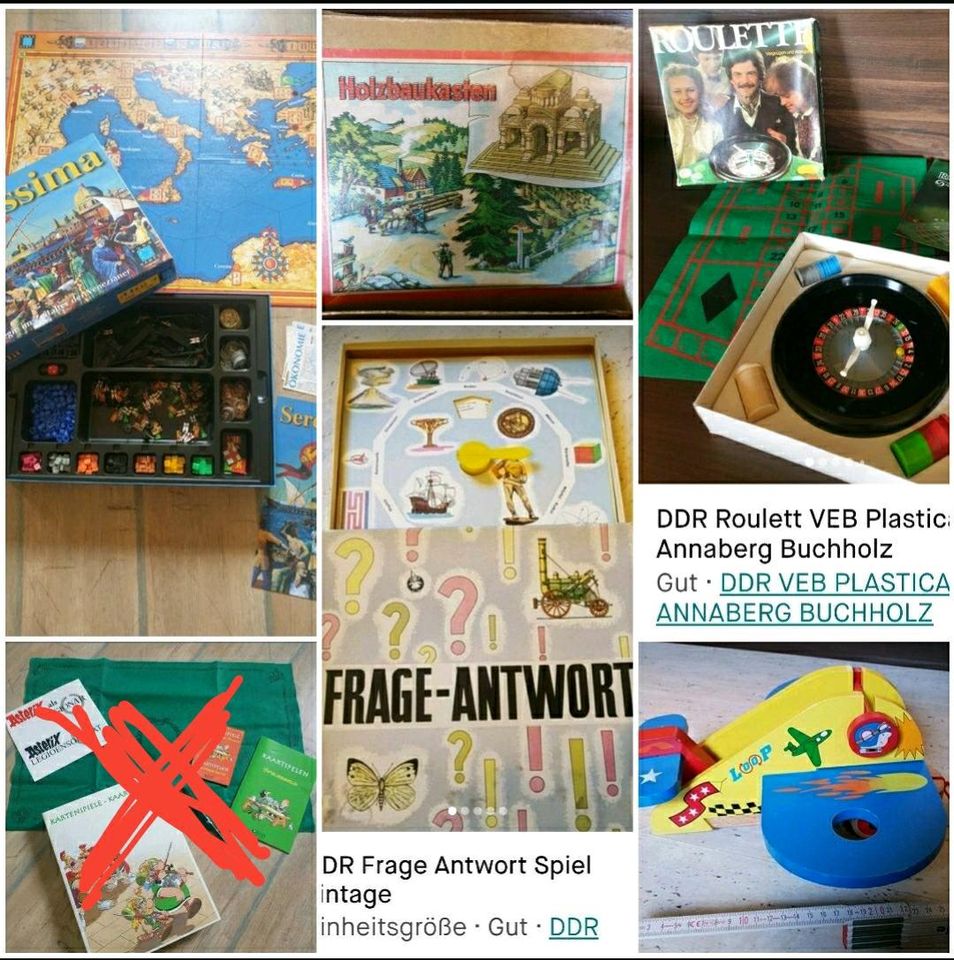 Preis je Spiel siehe Bilder Brettspiel,  vintage oder DDR in Berga/Elster