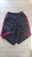 adidas Jogging/Trainings/Freizeithose schwarz mit pinken Streifen Sachsen - Thum Vorschau