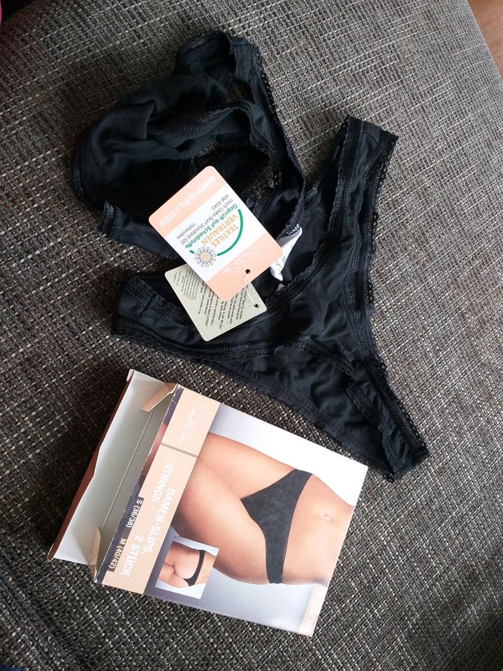 2 Stück Damenslip, String, Tanga, Gr. 36/38 (S),  Neu! in Engen