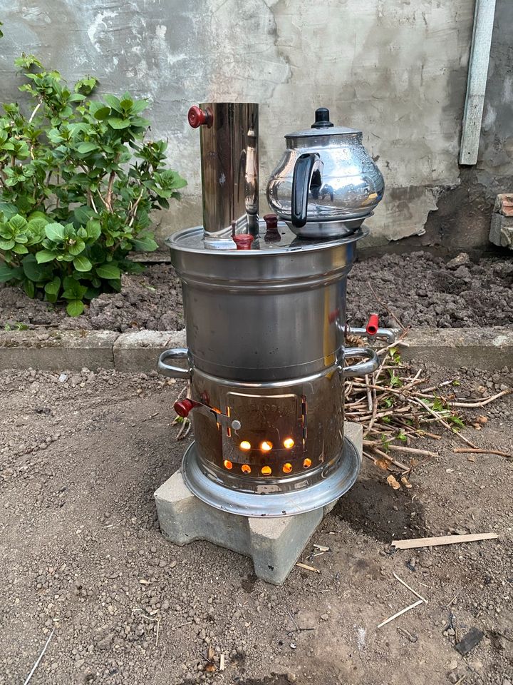 Semaver Neu Samowar Holzkohle Teekocher Samovar Teekanne Garten in Braunschweig