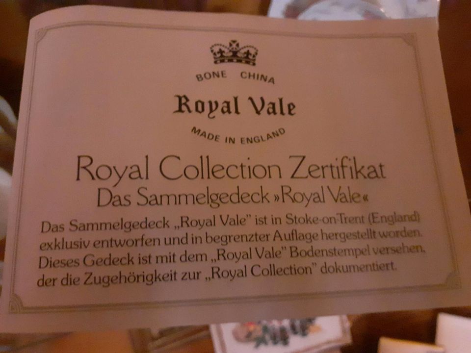 Sammel Gedecke der "Royal Collection" in Garbsen