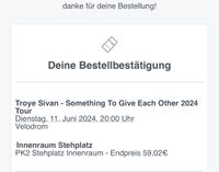 Troye Sivan Ticket Stehplatz Innenraum Berlin - Mitte Vorschau