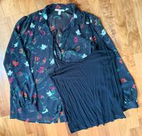 Neuwertige Esprit Bluse mit Top allover Blüten Print in 44 Niedersachsen - Lilienthal Vorschau