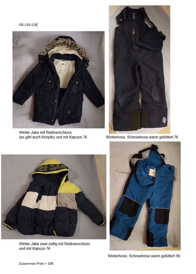 Kinder Winter Jake & Winterhose, Schneehose für Jungen Gr. 110-11 in Berlin