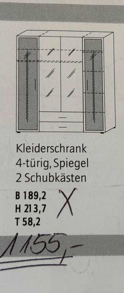 Jugendzimmer Mädchen Schrank Bett Kommode 3 Regale Wellemöbel in Hauneck