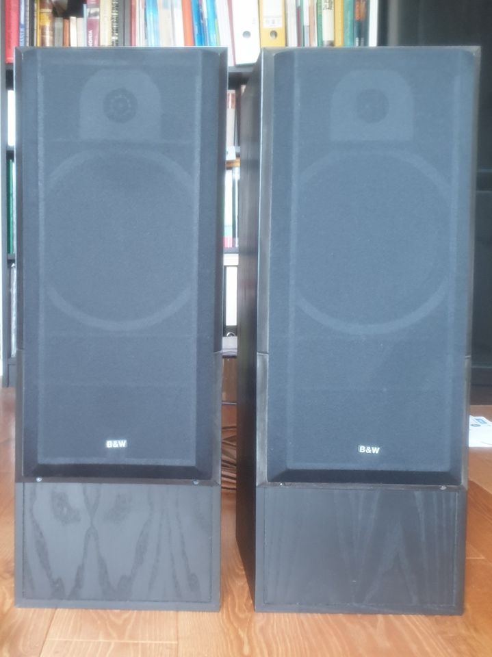 2 Lautsprecher B&W DM1800 Bowers & Wilkins B & W schwarz in Koblenz