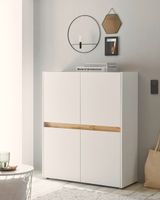 Highboard 120x100 cm Eiche Weiss 4-türig BOSTON Nordrhein-Westfalen - Detmold Vorschau