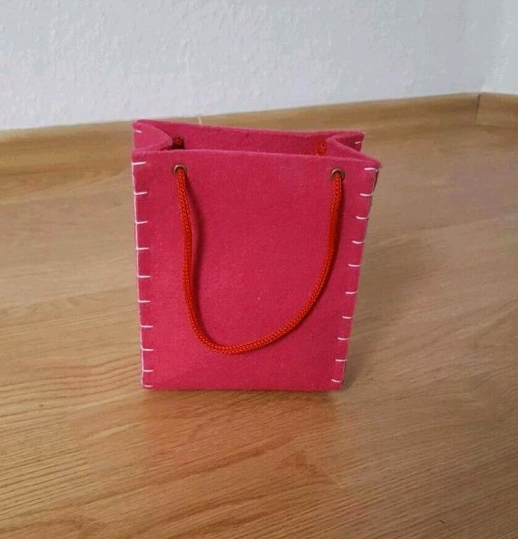 Filztasche Osterkorb Filzkorb Pink Ostern in Minden