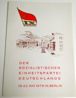 DDR Gedenk-Schmuckblatt IX. Parteitag SED 1976 mit Ersttagsmarken Schleswig-Holstein - Lübeck Vorschau