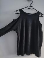 Langärmeliges graues schulterfreies Shirt. Passt S & M Größen. Berlin - Tempelhof Vorschau