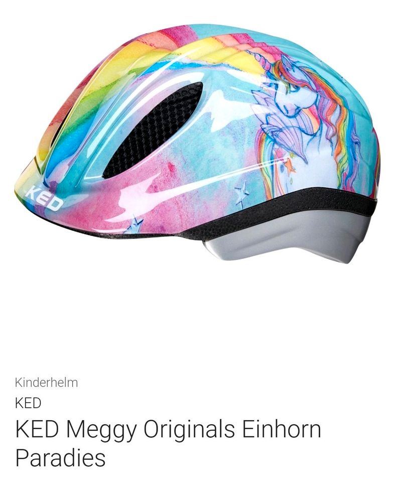 KED Kinder Fahrrad Helm in Größe S Einhorn in Hofbieber