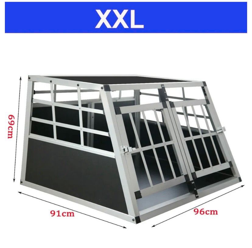 Aluminium Hundetransportbox ALU Hunde transportbox 69-91-96 XXL in Recklinghausen