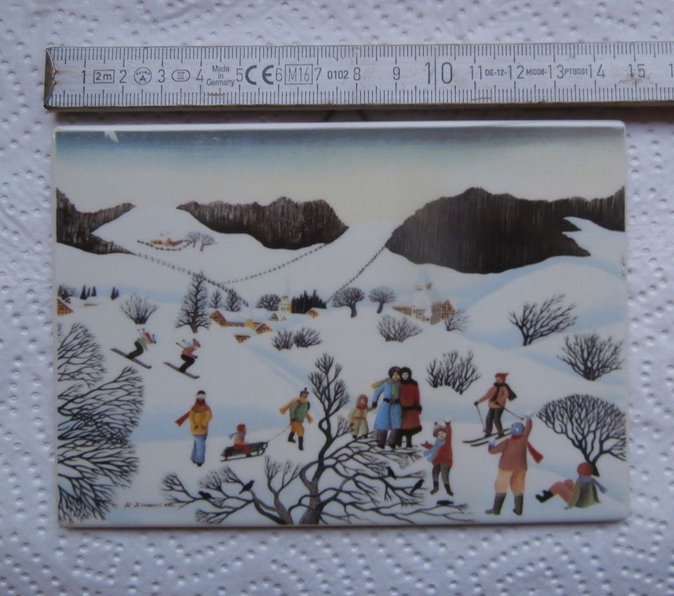 Postkarte aus Porzellan in Hesel