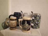 Bierkrüge, Glas, Keramik mit und ohne Zinndeckel, Hutschenreuther Rheinland-Pfalz - Rettershain Vorschau