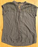 Opus Damen Bluse Ärmellos in Grau/Braun, Größe 38 Niedersachsen - Oyten Vorschau