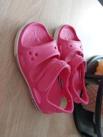 Mädchen SOMMER ORIG.CROCS  SANDALEN GR 26/27 C10 PINK/LILA TOP Nordrhein-Westfalen - Velbert Vorschau