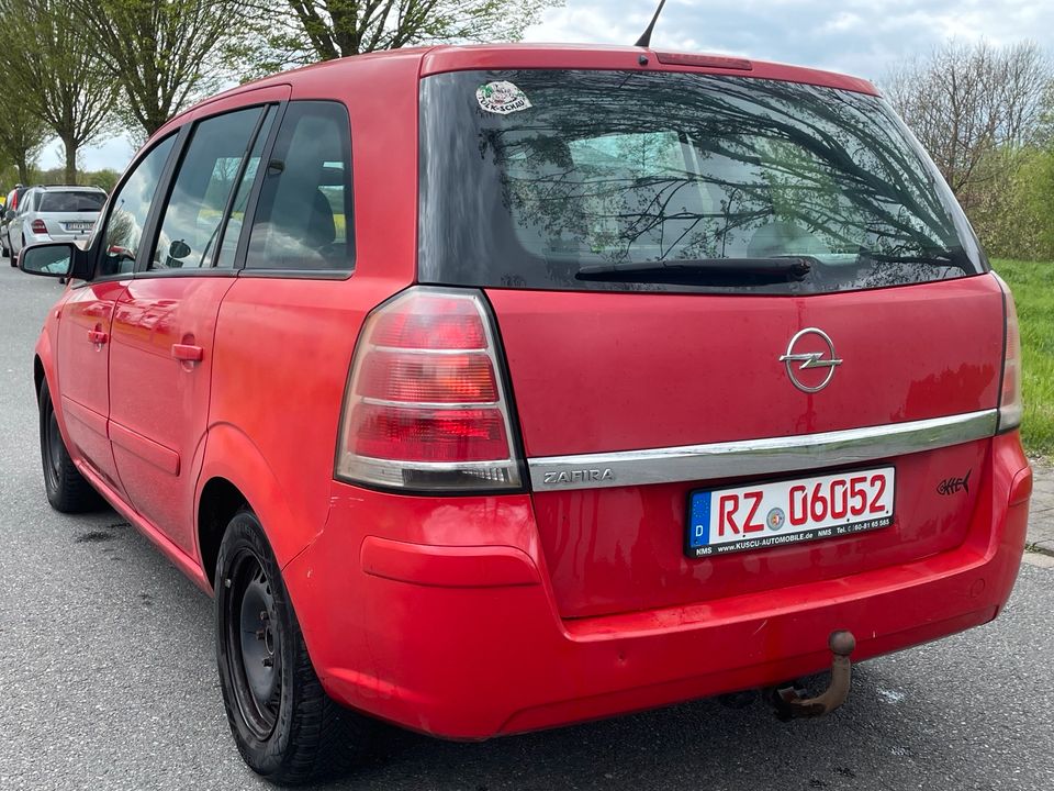 OPEL ZAFIRA-B 1.6, TÜV 01.2025, AHK, KLIMA, 7 SITZER in Kastorf