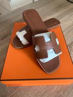 Hermes Sandalen Oran Gold (Braun) München - Sendling-Westpark Vorschau