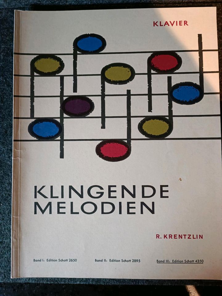 2 x Alte Notenbücher KLINGENDE MELODIEN  / Klavier in Rühen
