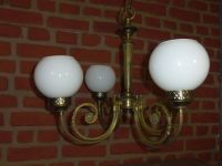 Kronleuchter Deckenlampe 4-fl. Vintage Kugelglas, Historismus Baden-Württemberg - Lahr (Schwarzwald) Vorschau